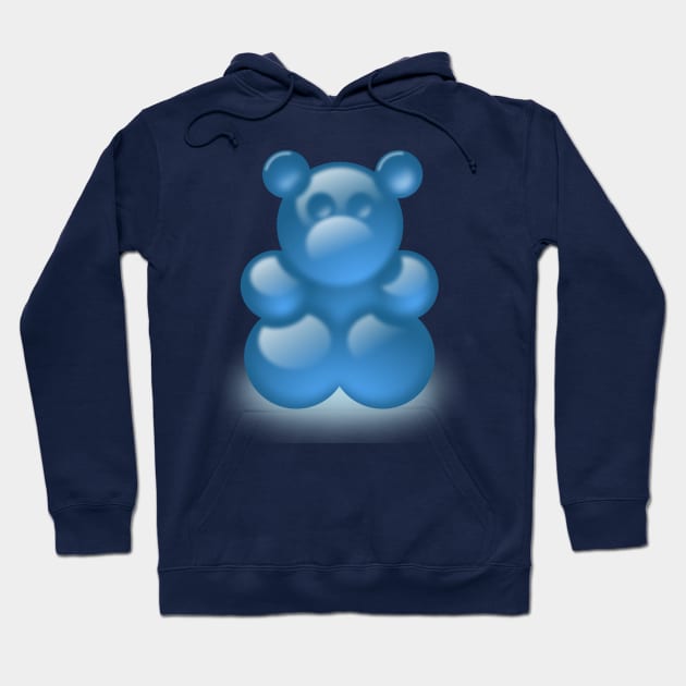 Blue Gummy Bear Hoodie by MGuyerArt